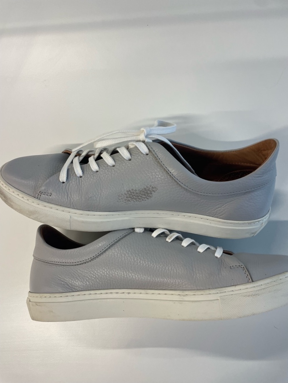 Men's Casual Rodd & Gunn Windmere Leather Sneakers in Light Gray Euro 45 - Picture 9 of 9